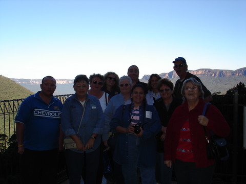 Some of the Group at Blue Mountains
